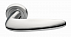 Дверные ручки MORELLI Luxury SUNRISE CSA/NERO Цвет - Матовый хром/с черной вставкой