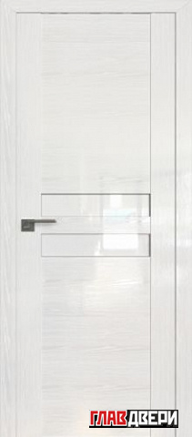 Дверь Profildoors 2.03STP стекло Белый лак (Pine White glossy)