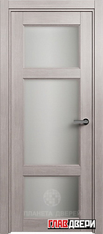 Дверь Status Classic 542 стекло белое матовое (Серый дуб)