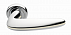 Дверные ручки MORELLI Luxury SUNRISE CRO/BIANCO Цвет - Полированный хром/с белой вставкой