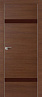 Дверь Profildoors 3Z стекло Коричневый лак (матовая кромка) (Малага Черри Кроскут)