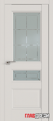 Дверь Profildoors 94U стекло Гравировка 1 (ДаркВайт)