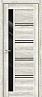 Дверь Velldoris XLine 1 PO Лакобель черное (Клен крем)