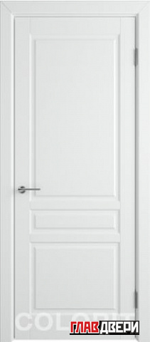 Дверь Colorit К2 ДГ (Белая эмаль)