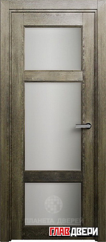 Дверь Status Classic 542 стекло белое матовое (Дуб Винтаж)