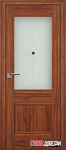 Дверь Profildoors 2X стекло Узор (Орех Амари)
