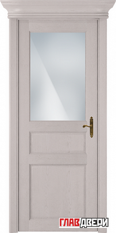 Дверь Status Classic 532 стекло белое матовое (Дуб белый)