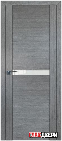 Дверь Profildoors 2.01XN стекло Перламутровый лак (Грувд Серый)