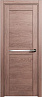 Дверь Status Elegant 142 стекло Канны (Дуб капучино)