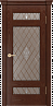 Дверь Linedoor Мишель-М шевруд тон 35 со стеклом лилия бр