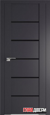 Дверь Profildoors 99U Черный триплекс (Антрацит)