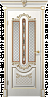 Дверь Velldoris Олимпия ПО (Белое дерево+патина золото)