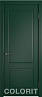 Дверь Colorit К1 ДГ (Зеленая эмаль)