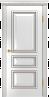 Дверь Linedoor Агата эмаль белая серебро Б009